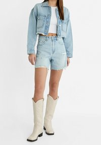 Stradivarius Chaqueta vaquera - light blue