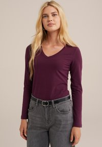 WE Fashion Langarmshirt - violet