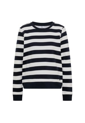 Cecil, SWEATSHIRT MIT RUNDHALS UND STREIFEN - Sweatshirt - urban dark blue