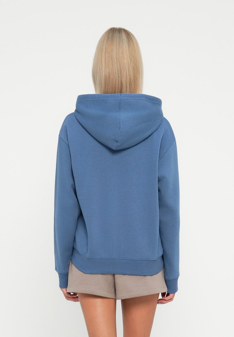 Pull Capuche Femme Gap - Bleu Logo Spellout - Taille S - Coton