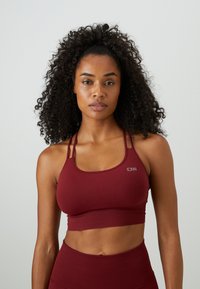 ICANIWILL DEFINE SEAMLESS BRA - Sportmelltartó könnyű sportoláshoz - burgundy