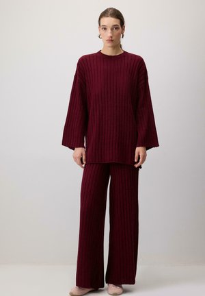 DÜZ ÇİZGİ  - Jumper - burgundy