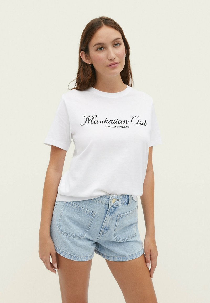 Stradivarius T-shirt z nadrukiem - Zalando.pl