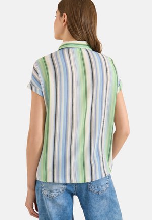 Cecil, HEMDBLUSE MIT STREIFEN UND KNOTEN - Hemdbluse - light sky blue