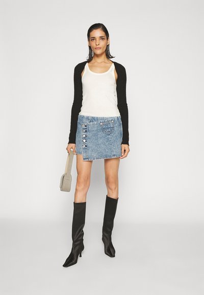 RE/DONE WRAP SKIRT - Φούστα παρεό - blue denim