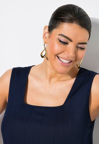 Ulla Popken SQUARE NECK  TANK - Top - marine