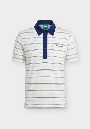 adidas Golf Originals, STRIPE - Polo - chalk white/pure lemon