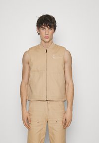 Karl Kani - CHEST SIGNATURE VEST - Vest - sand Miniatyrbilde 1