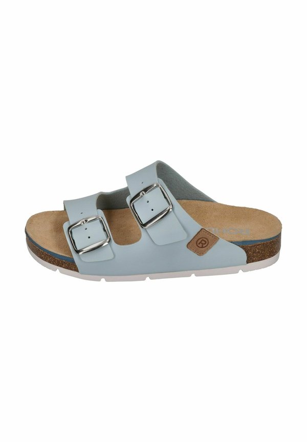 PANTOLETTEN ELBA - Pantolette flach - baltic