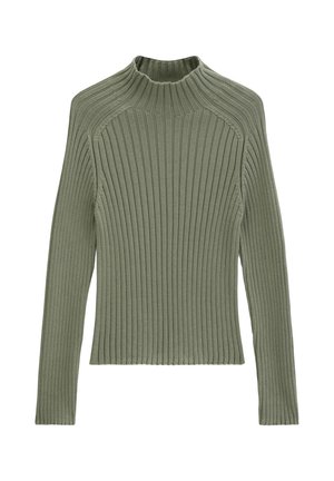 Marc O'Polo PULLOVERS, LSL, STAND-UP COLLAR - Trui - smooth sage