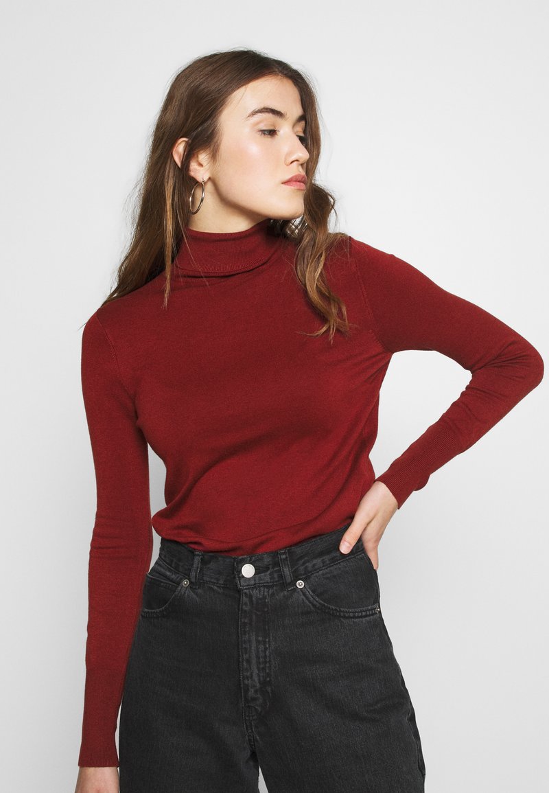 ONLY ONLVENICE ROLLNECK - Camisola - fired brick
