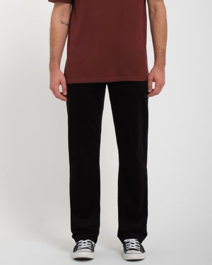 Volcom SOLVER 5 POCKET CORD - Pantalon classique - black