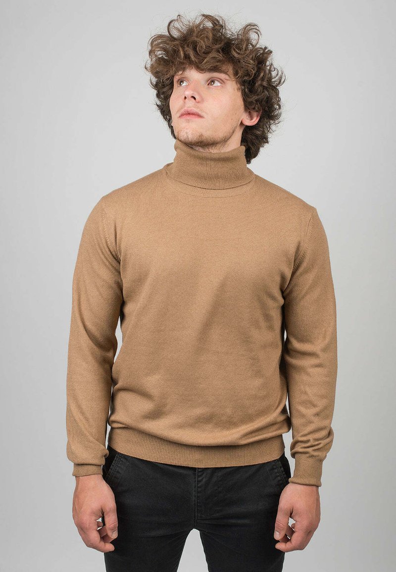 Dalle Piane Cashmere TURTLENECK - Stickad tröja - cammello