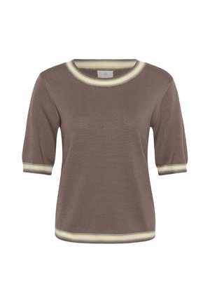 Kaffe, KALIZZA STINNA PULLOVER - T-shirt imprimé - deep taupe multi stripes