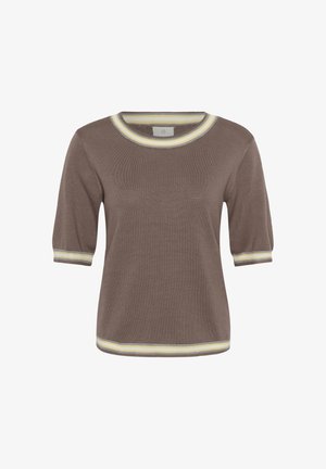 Kaffe, KALIZZA STINNA PULLOVER - T-shirt imprimé - deep taupe multi stripes