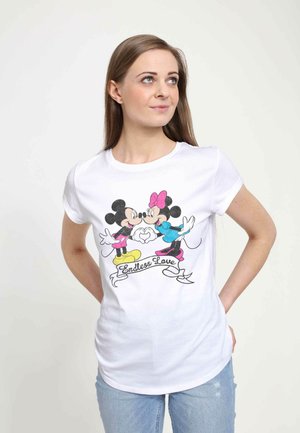 Henry Tiger MICKEY CLASSIC ENDLESS LOVE - T-Shirt print - white