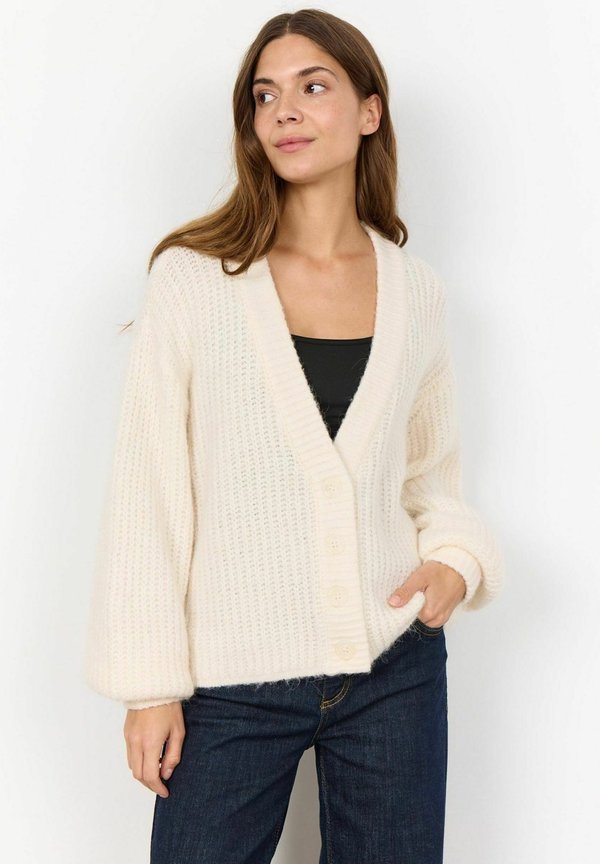 SC-GUNNA 8 - Strickjacke - cream melange