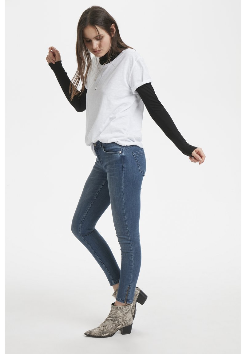 Denim Hunter T-shirt basic wit