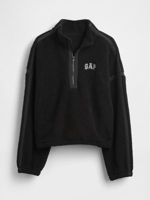 GAP LOGO - Suéter de forro polar - black