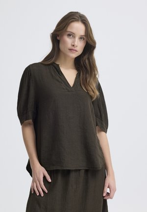 Sorbet, SBFONTANELLE SS 2 BLOUSE - Bluse - chocolate martini