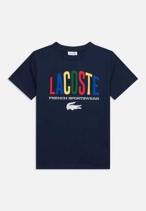 Lacoste, GRAPHIC TEE - Tričko s potlačou - marine