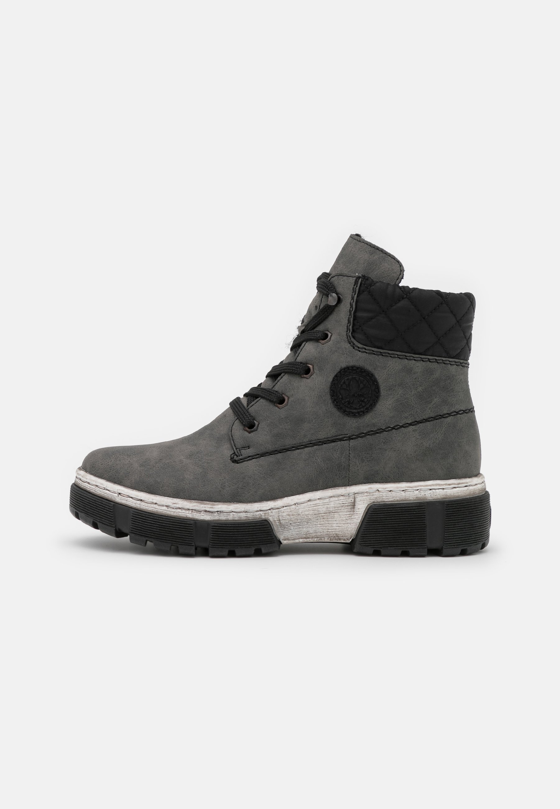 Rieker Veterboots - smoke/schwarz/Grijs - Zalando.nl