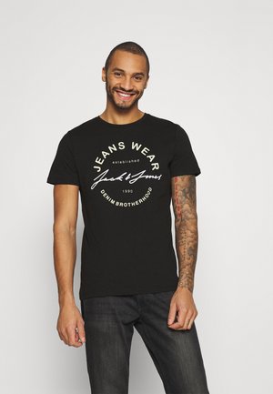 JJMOON TEE CREW NECK - Camiseta estampada - black