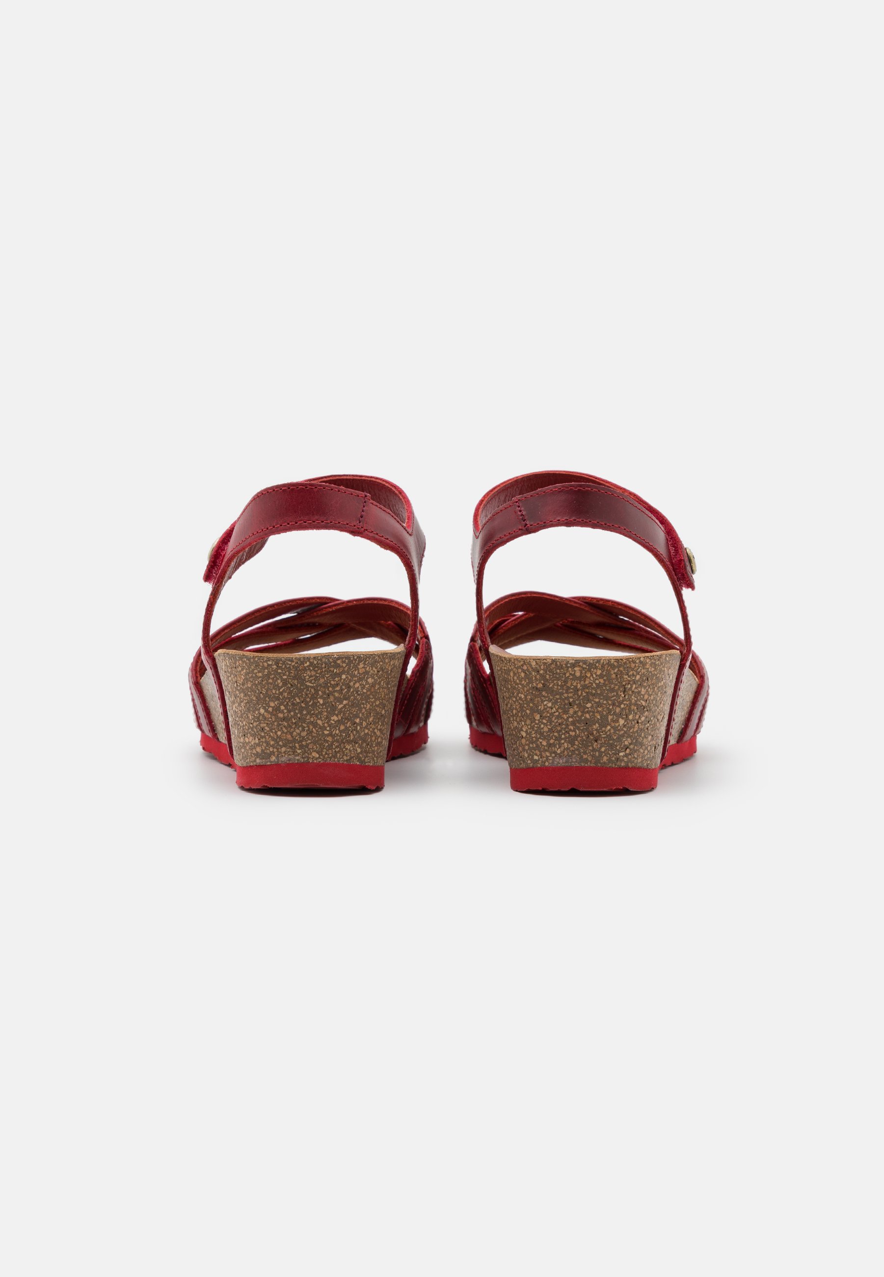 Panama Jack CHIA PULL UP - Sandalias de cuña - red/rojo - Zalando.es