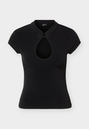 Gina Tricot, KEYHOLE - Μπλουζάκι με στάμπα - black