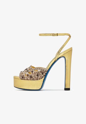 LORIBLU, High heeled sandals - gold-coloured
