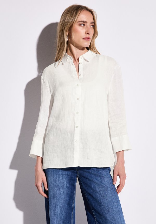 Hemdbluse - weiß