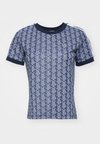 T-shirts med print - navy blue/white