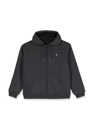 Volcom, HOODIE SINGLE STONE - Sweat zippé - heather black