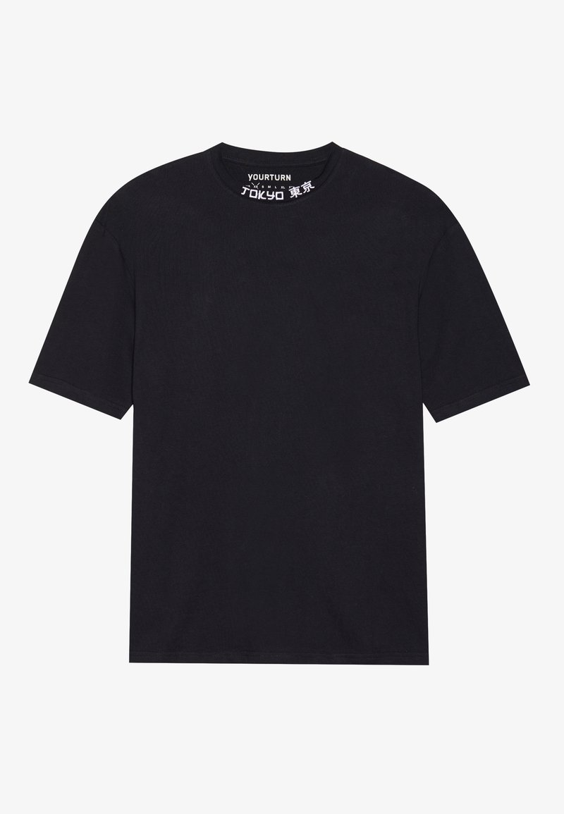 YOURTURN T-shirt basic zwart YOURTURN T-shirt basic zwart