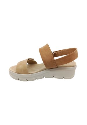 Amarpies, SANDALO DONNA - Sandali con plateau - marrone