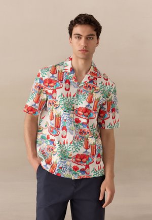 Next, REGULAR FIT - PRINT SHORT SLEEVE SHIRT . - Vapaa-ajan kauluspaita - multi
