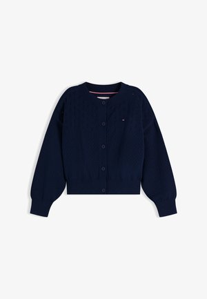 Tommy Hilfiger, POINTELLE - Strickjacke - dark night navy