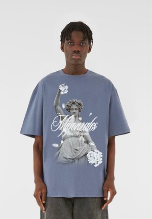 HEAVY OVERSIZED TEE RENAISSANCE - Print T-shirt - vintageblue