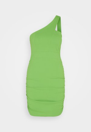 WAL G., BENI ONE SHOULDER MINI - Dnevna haljina - leaf green