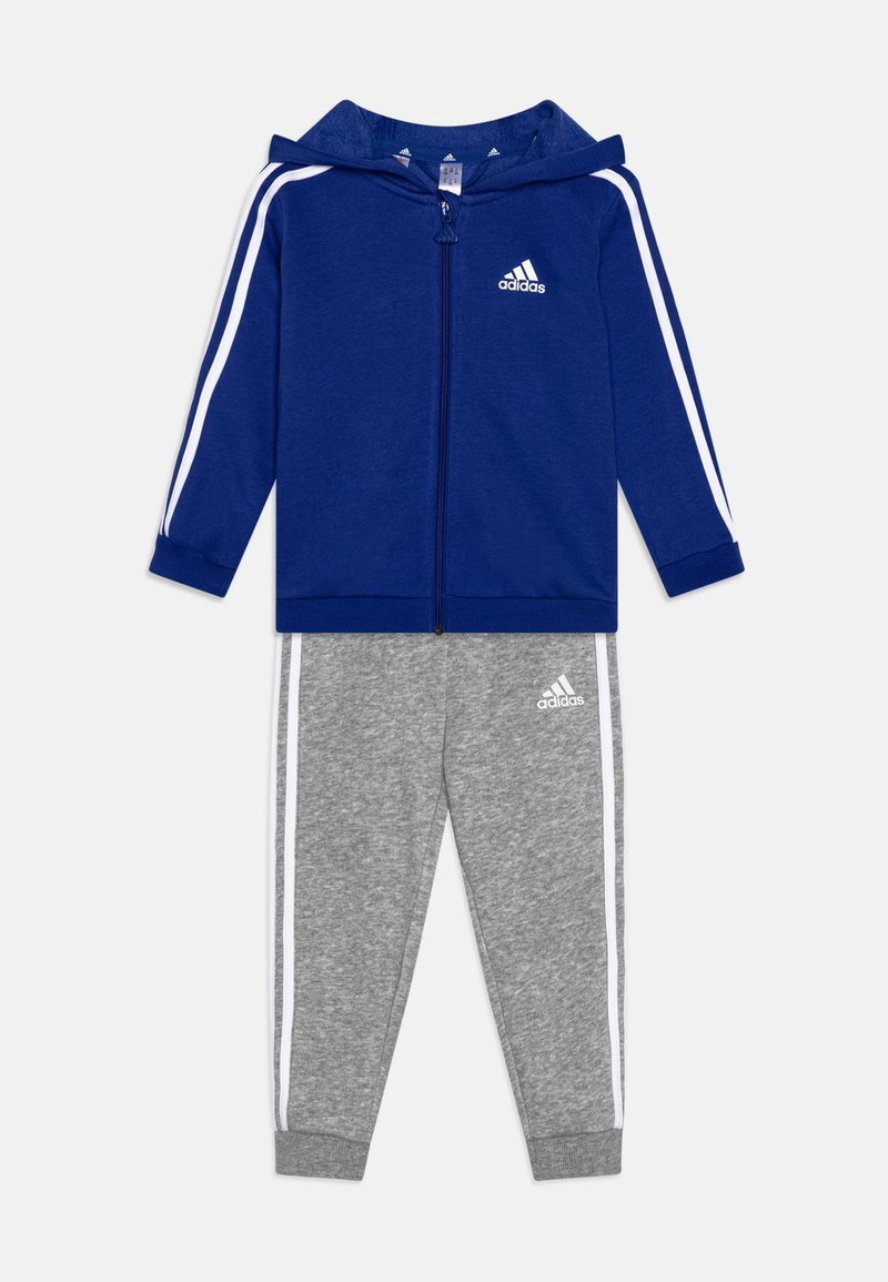 adidas Performance SET - Pantalones - semi lucid blue/white/medium grey heather