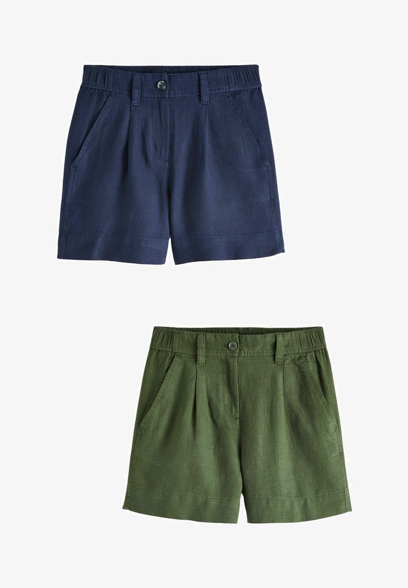 Next BLEND 2 PACK - REGULAR FIT - Šortky - navy blue khaki green