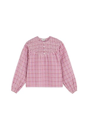 Scalpers, SCALPERS SCCHECK SMOCK BLOUSE GIRLS - Blusa - pink