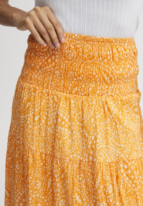 BYImilla - A-line skirt - peach cobbler mix4