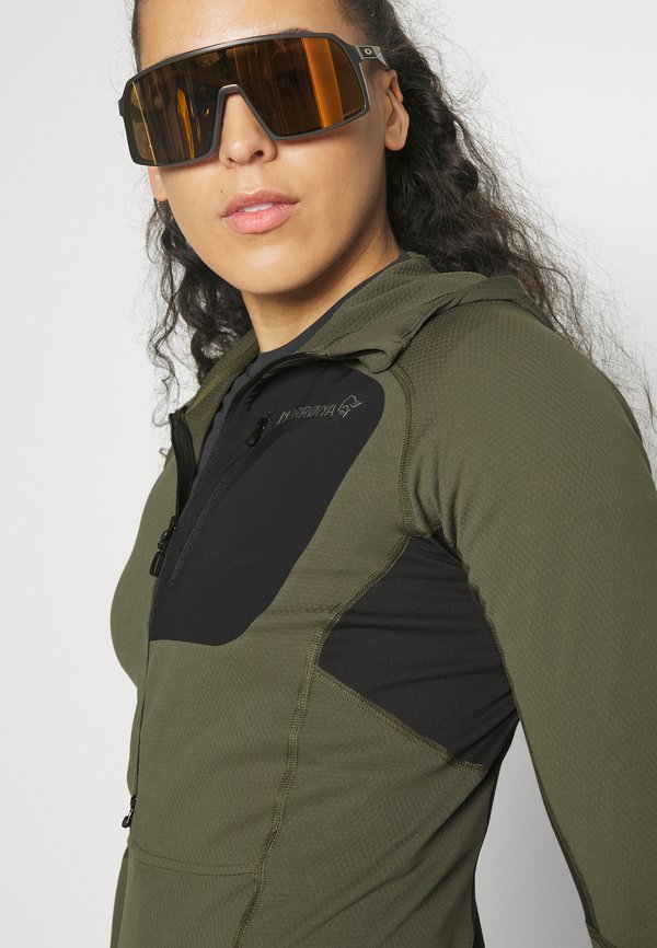 SENJA WARM1 HOOD - Long sleeved top - olive3