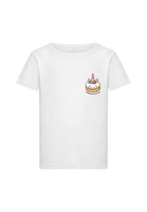 UNICORN FLAVOR - T-shirt imprimé - white