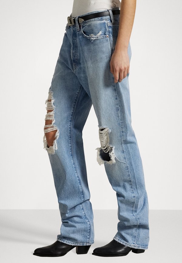 RELAXED STRAIGHT JEAN - Wide Leg - myrtle wash3