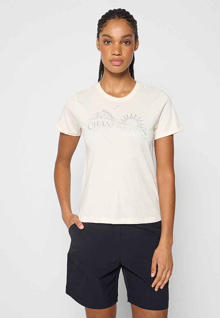 Spyder T-shirt print crème