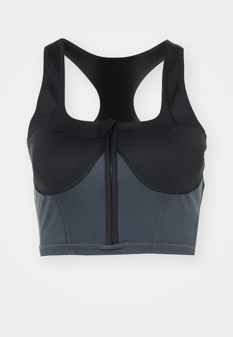 adidas by stella mccartney Sport-bh met high support donkergrijs adidas by stella mccartney Sport-bh met high support donkergrijs