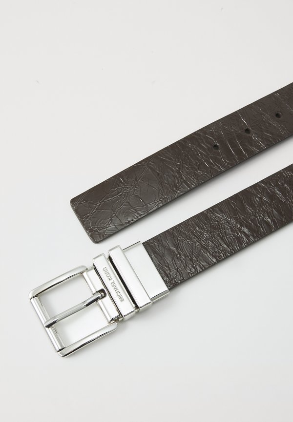 35MM REVERSIBLE BELT - Belt - chocolate reversing to luggage2