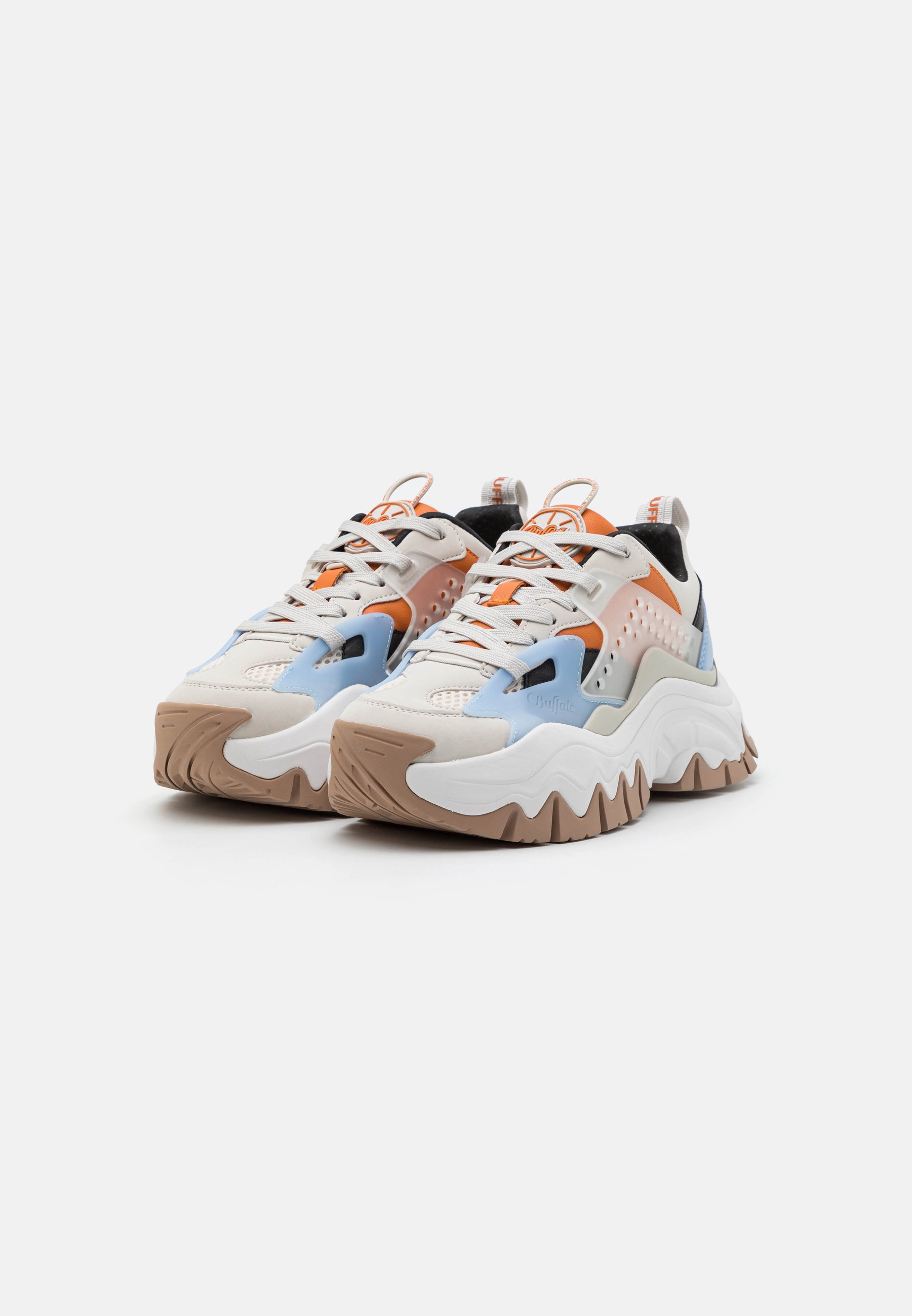 Scarpe Sneakers Buffalo Trail One Da Donna, Suola Platform Oversize, Tomaia In Ecopelle, Numero 36-40, Vegane